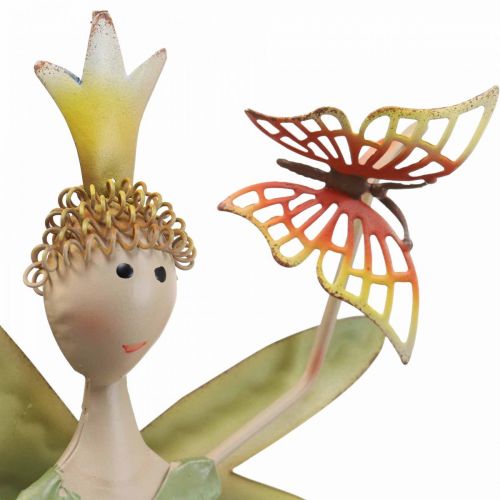 Article Décoration de table fleur de printemps elfe décoration en métal fée 16×12×38cm 2pcs