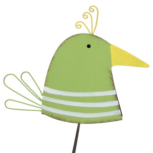 Floristik24 Décoration de table printemps, figurine d&#39;oiseau décorative, oiseau en métal 17cm 2 pcs