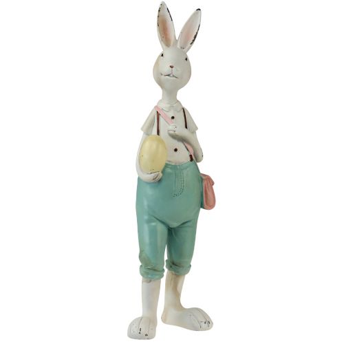 Floristik24 Décoration de table Décoration de Pâques lapin lapin homme 11×9×29cm