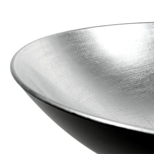 Floristik24 Déco de table bol argent Ø28cm plastique