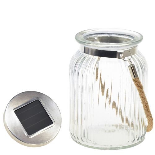 Floristik24 Lampe suspendue solaire décoration de table balcon blanc chaud Ø11cm H16cm