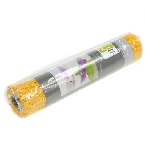 Floristik24 Chemin de table jaune 26cm x 300cm