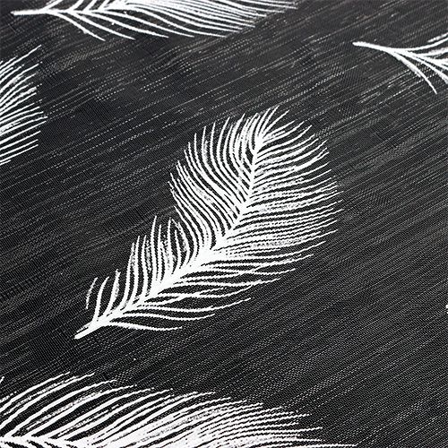 Chemin de table avec motif à plumes 30 x 500 cm