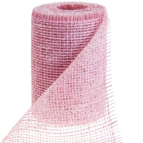 Chemin de table jute ruban de table ruban de jute rose clair  15cm 10m-201236