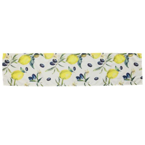 Article Chemin de table citrons et olives chemin de table été textile 138×32cm