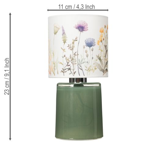 Article Lampe de table LED à motif floral pour un éclairage élégant du salon, 23 cm