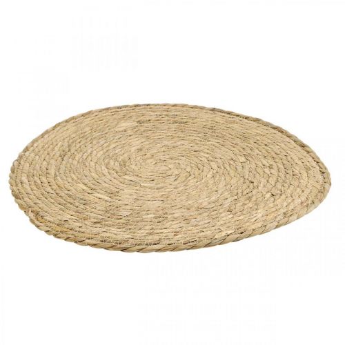 Floristik24 Set de table rond Ø40cm en jonc de mer naturel décoration de table