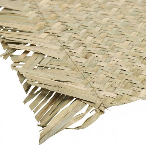 Article Set de table jonc de mer rectangulaire décoration de table jacinthe d'eau nature 33×48cm