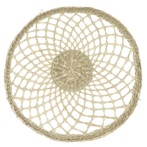 Floristik24 Set de table jonc de mer rond tressé décoration été pour table Ø38cm