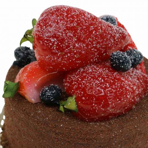Floristik24 Gâteau décoratif chocolat nourriture réplique 7cm