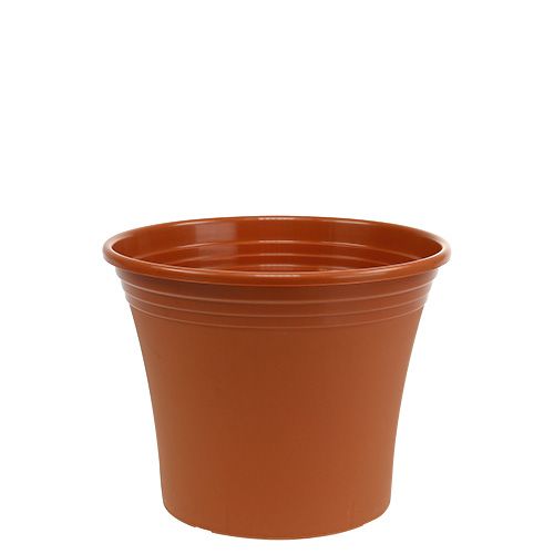 Article Pot « Irys » plastique terre cuite Ø17cm H14cm, 1pce