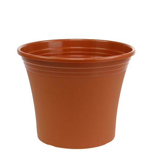 Article Pot “Irys” plastique terre cuite Ø25cm H21cm, 1 pce