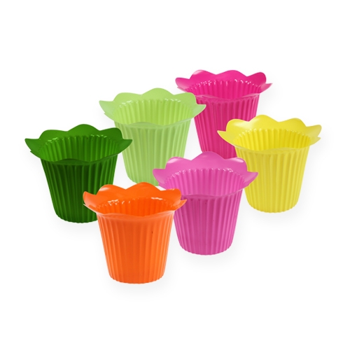 Pot fleur plastique Ø10.5cm 25p-71768