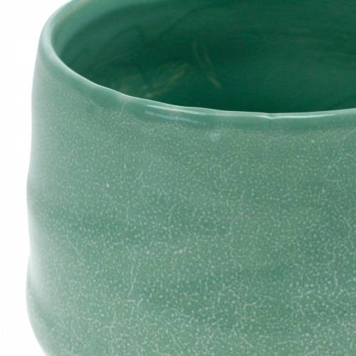 Article Pot en céramique, bol à plantes, pot en céramique ondulé Ø16cm 2pcs