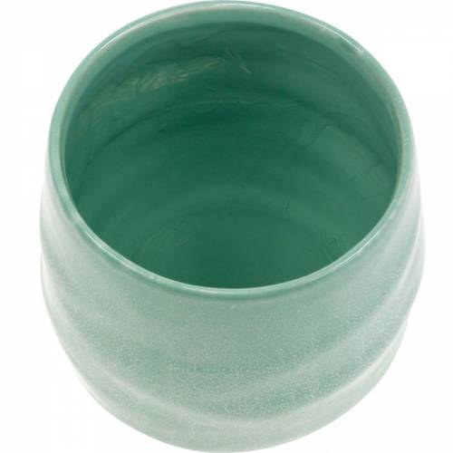 Floristik24 Pot en céramique, bol à plantes, pot en céramique ondulé Ø16cm 2pcs
