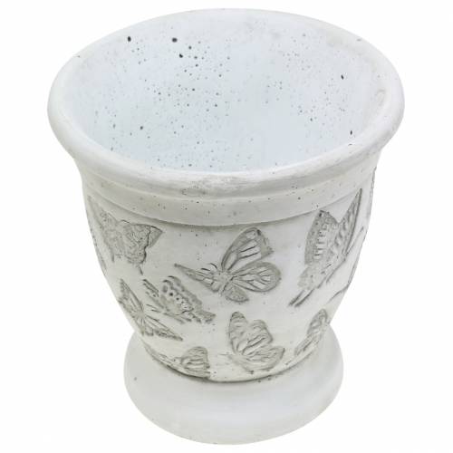 Floristik24 Pot de fleurs pot de fleurs avec papillons Ø12.5cm H13cm 2pcs