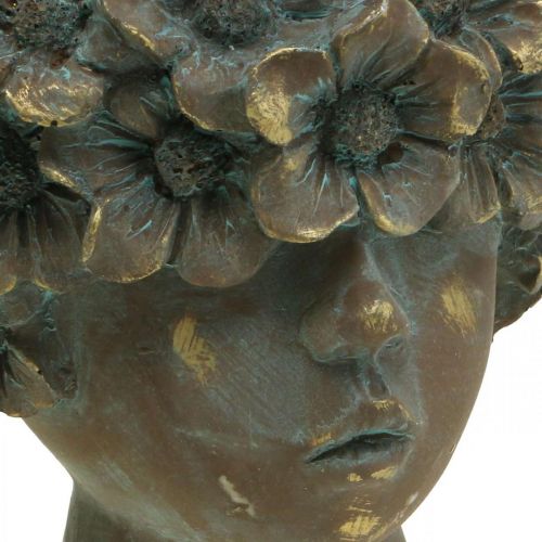 Floristik24 Cache-pot buste cache-pot fille avec visage H19cm