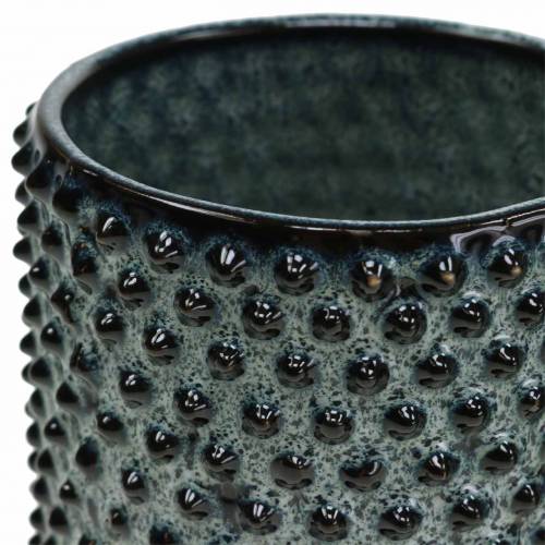 Floristik24 Jardinière bleu, blanc Ø7.5cm H8cm 4pcs