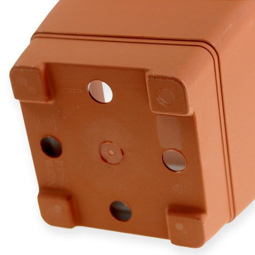 Floristik24 Pot "Nora" 14cm x 14cm H11cm effet terre cuite, 1pce