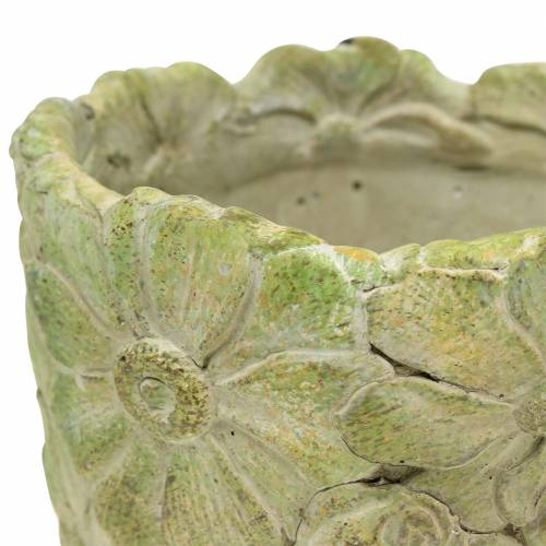 Floristik24 Cache-pot vert Ø15.5cm H15cm