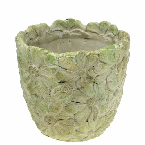 Floristik24 Cache-pot vert Ø15.5cm H15cm