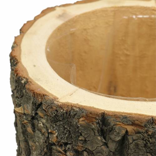 Floristik24 Cache-pot bois d&#39;orme Ø16-18cm H15cm