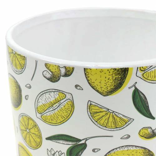 Floristik24 Jardinière jaune citron Ø8/10/13cm lot de 3