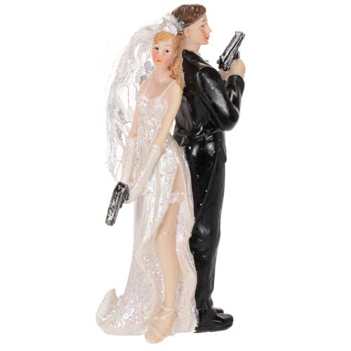 Figurine de mariés pour gâteau, 15,5 cm