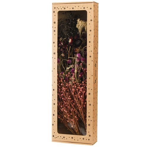 Article Fleurs séchées trèfle violet fleurs de paille lin aneth 35cm 150g