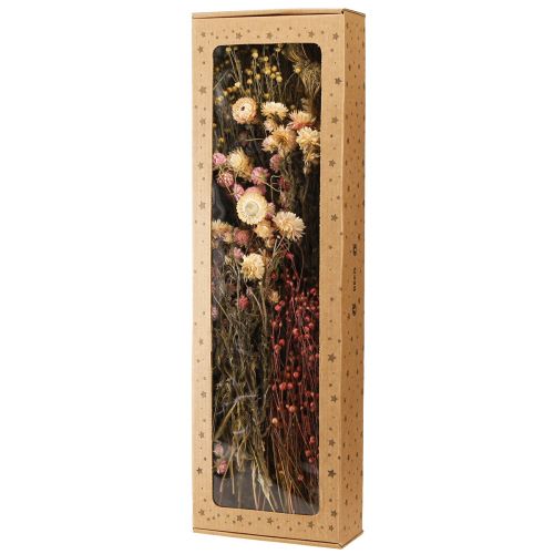 Article Fleurs séchées trèfle rose fleurs de paille aneth lin 35cm 150g
