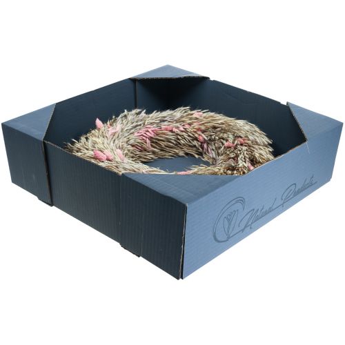 Floristik24 Couronne sèche avoine phalaris couronne rose naturel Ø44cm
