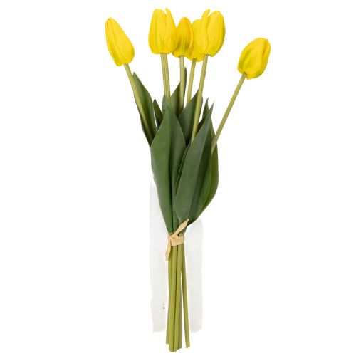 Article Tulipes artificielles pour une décoration printanière réaliste dans le salon ou le bureau, 40 cm, lot de 7