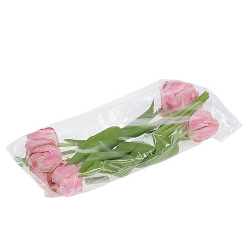 Floristik24 Tulipe rose 37cm 6pcs
