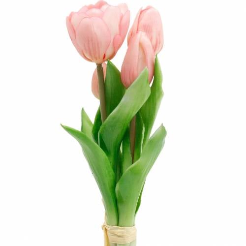 Bouquet de tulipes Real Touch, fleurs artificielles, tulipes artificielles rose