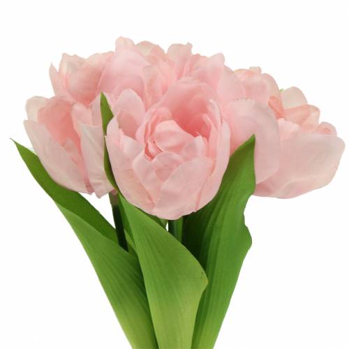 Tulipes artificielles rose 26.5cm 5pcs