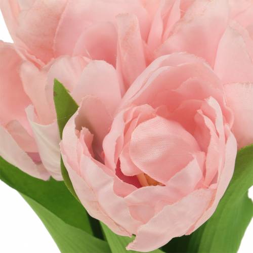 Floristik24 Tulipes artificielles rose 26.5cm 5pcs
