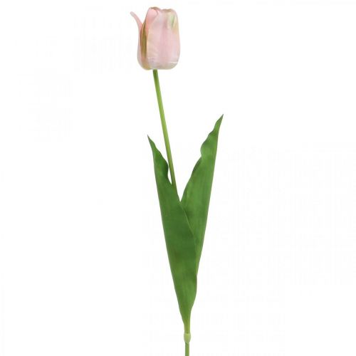 Fleur de tige rose artificielle tulipe H67cm