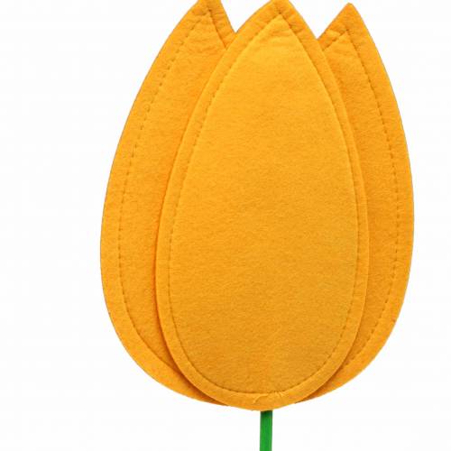 Article Feutre fleur tulipe jaune H68cm