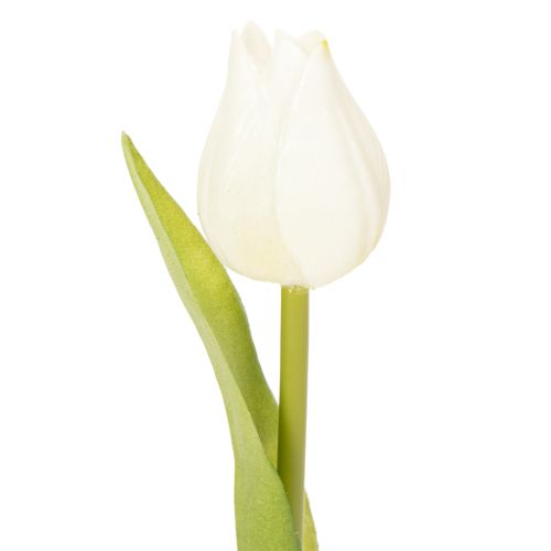 Tulipe artificielle, décoration réaliste, fleur en soie résistante pour la maison, 21 cm, lot de 6