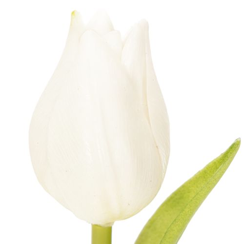 Article Tulipe artificielle, décoration réaliste, fleur en soie résistante pour la maison, 21 cm, lot de 6
