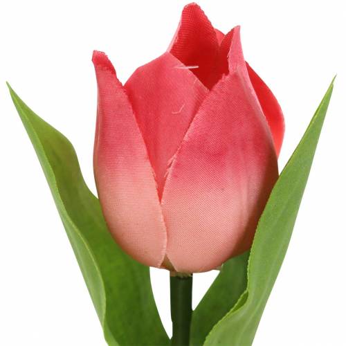 Article Tulipe mix fleurs artificielles abricot rose 16cm 12pcs
