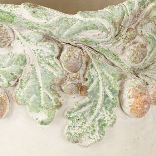 Article Jardinière Glands d&#39;automne en pierre reconstituée Ø14,5 cm H13 cm