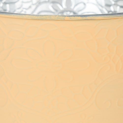 Article Pot de fleurs en métal, orange pastel, Ø16cm H14cm