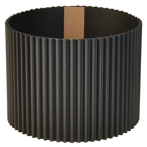 Jardinière en papier noir Ø19cm H14cm 3 pcs