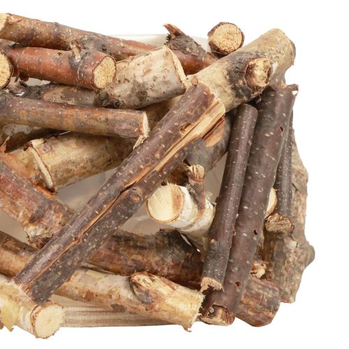 Floristik24 Jardinière pot de fleurs en bois décoration bois naturel H10,5cm Ø10cm
