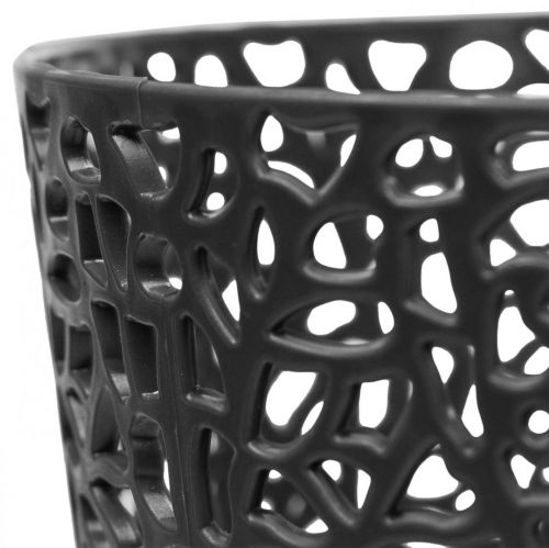 Floristik24 Jardinière pot de fleur plastique anthracite Ø11.5cm H12.5cm
