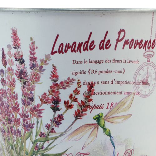 Article Jardinière métal pot de fleur lavande Ø24cm H21cm