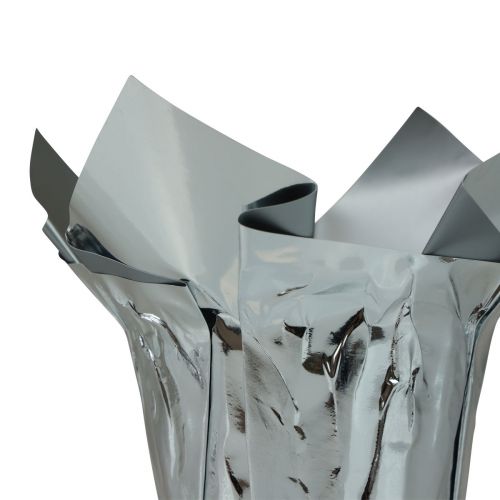 Article Jardinière argent brillant emballage cadeau Ø5,5cm H6cm 8 pcs