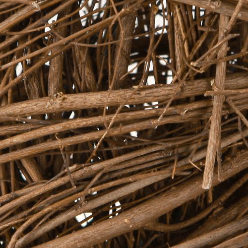 Article Couronne décorative en branches d&#39;orme, couronne d&#39;orme naturel Ø40cm