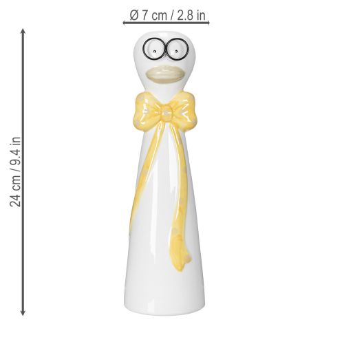 Article Vase canard au design mignon pour une décoration de table amusante, 24 cm, lot de 2